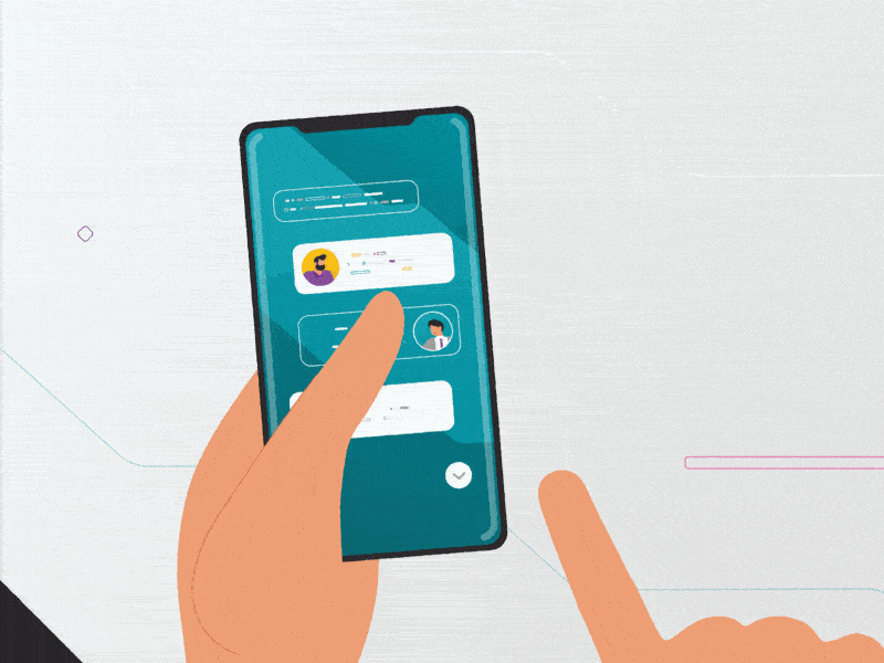 Mobile Phone Animation 2d animation hand animation mobile phone