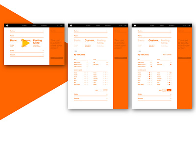 Kramer's: 3 Ways of Ordering a Pizza — 2. Custom​​​​​​​ communication design copywriting digital product design e commerce graphic design interaction prototype user experience design user interface design web