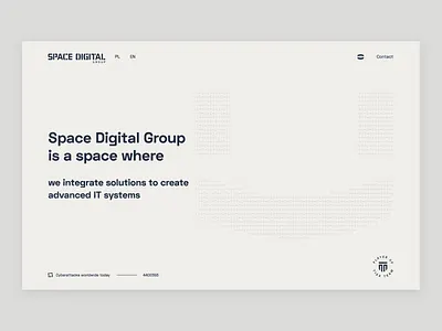 Space Digital Group - navigation branding digital lab fullscreen identity logo menu motion navigation space website