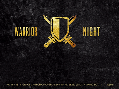 Warrior Night - (EVENT GRAPHIC DESIGN) adobe adobe illustrator adobe photoshop church church branding church design church marketing design minimalism minimalist photoshop social media