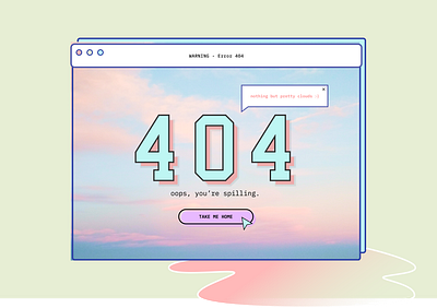 Daily UI 008 :: 404 ERROR 404 404 error 404 page animation app dailyui dailyui008 design figma illustration ui ux warning web