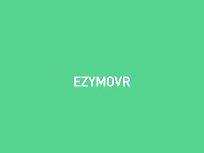 Application screens for EZYMOVR animation app design ui ux vector