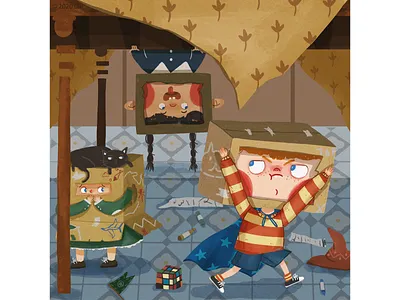 Let's hide and seek together ~ art children book illustration childrens book childrens illustration cute art illustration illustration art illustrations original art