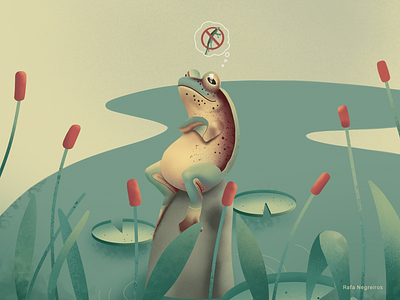 Quarantine design art drawing frog illustraion illustration art ipadpro procreate quarantine sapo