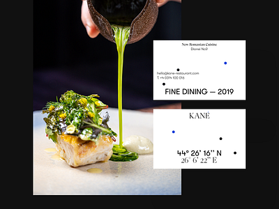 KANÉ BC branding bucharest design dine fine food kane local logo quality restaurant typography