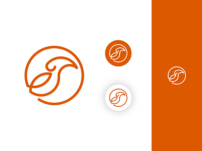 Wandering Sten - Bird Logomark animal logo bird logo circle line logo logo design logo designer logomark modern logo simple logo