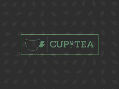 CUPofTEA herbal logo tea tealeaves