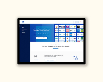 P&G Redesign design heckathon redesign ui webdesign website website ui
