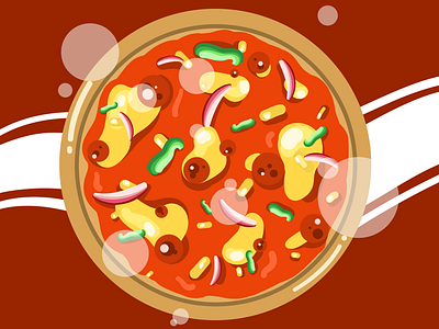 Who doesn’t miss pizza? design design life fastfood foodillustration illustration melbourne melbourne designer pizza stayathome surabaya designer