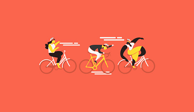 Five Boro Bike Club NYC abstract people adobe illustrator adobe photoshop bicycle bicycle app bicycles bike bike club bike ride biker club design fun illustration people race racer sports vector vector illustrator