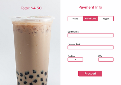 Checkout boba dailyui dailyui 002 design ui