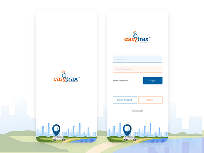 Easytrax GPS Tracking Standard - Version 2.0 app design graphic interaction mobile tracking ui uiux vehicle website