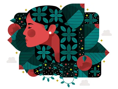 Sanctuary 🌿 adobe illustrator character holt510 illustration illustrator oakland san francisco texture vector visual designer