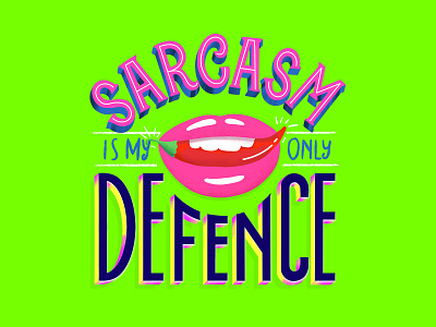 Sarcasm hand lettering ipad pro lettering procreate procreate art