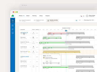 Drivers timeline agenda app calendar driver orders planner planning schedule scheduler schedules timeline track ui ux