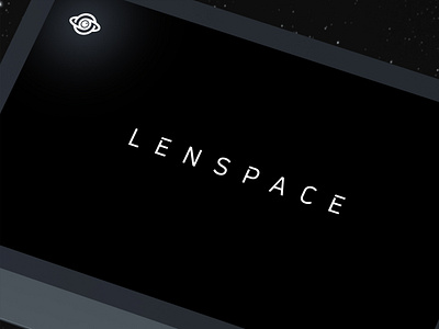 Lenspace design flat icon lens lenspace logo logodesign logomark logotype mark minimal space