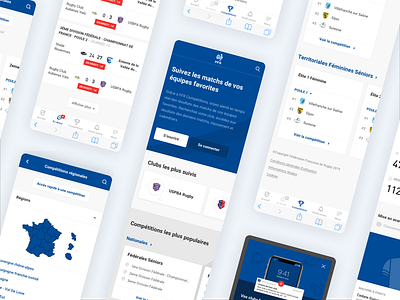 FFR - Competitions - New wep app interface ios sport ui