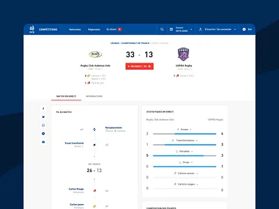FFR - Competitions - New web app desktop match rugby