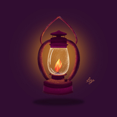 Lantern digitalart digitaldrawing digitalillustration flatillustration illustration ipaddrawing procreate procreate5