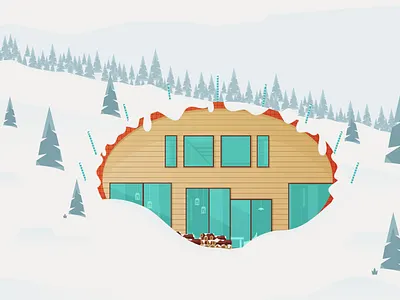 Icey House 2020 2020 design branding colors corona coronavirus doors forest graphicdesign house ice illustraion lights mountains quarantine trees typogaphy window woods