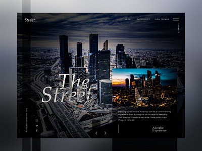 The Street branding design flat typography ui ux web website website design