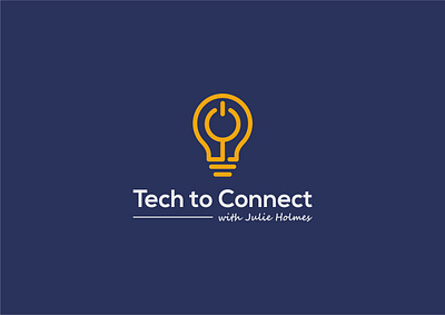 Tech to Connect logo branding bulb fimbird light logo logodesigner technology
