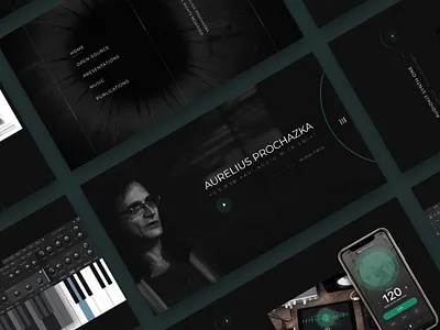 Developer's Personal Website black clean design header landing personal personal branding ui ui design user interface web design