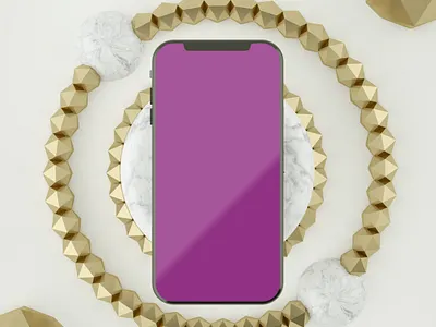 3D Rendering Scene Islamic With Mobile Free Mockup 3d art free islamic calligraphy renderings