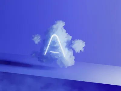 A :) 3d 3d art 3dsmax alphabet cloud fog logo type typography