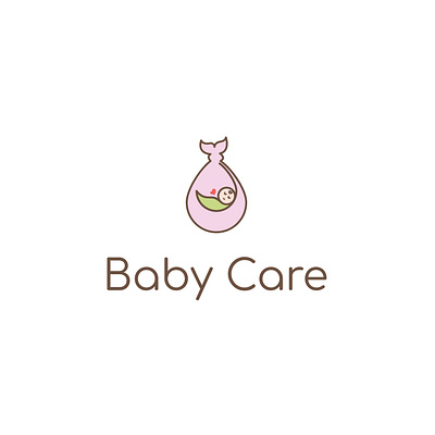 Baby Care Logo baby baby care baby logo baby product logo baby products cool baby illustrator logo logo design logo designer logo designers love baby natural