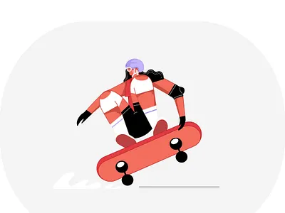 Skater Girl digitalart illustration vectorart web illustration