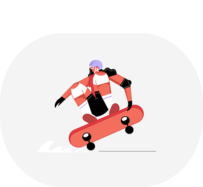 Skater Girl digitalart illustration vectorart web illustration