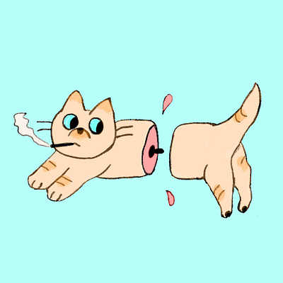 Tattoo design 1/8 animal illustration cat design illustration tattoo design