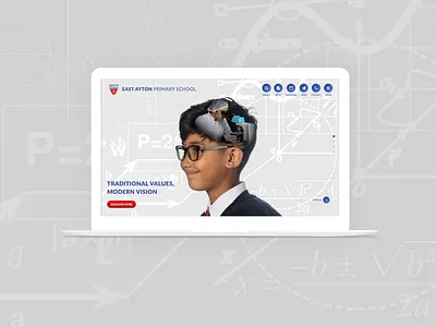 East Ayton School branding home page landing page responsive ux web design