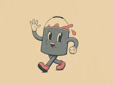 Mr Paint! 1930s cartoon cartoon character character icon illustration retro retro logo vintage vintage logo