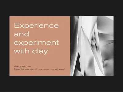 Clay+ Business card 2d black branding brown card cinema4d design flat glass graphic grey lab line logo minimal pattern stone texture vector workshop