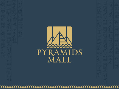 Pyramids Mall branding design dribbble egypt egyptian illustration logo mall pyramids pyramids mall pyramids mall