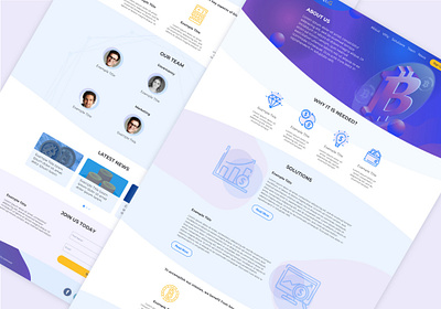 Cryptocurrency System design design uiux ui ux web web design