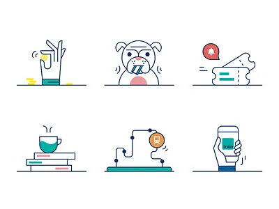 Trainline - Spot Illustrations branding icons illustrations outline ui