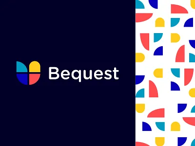 Bequest branding brand branding color colour colourful icon illustration insurance logo vector vibrant