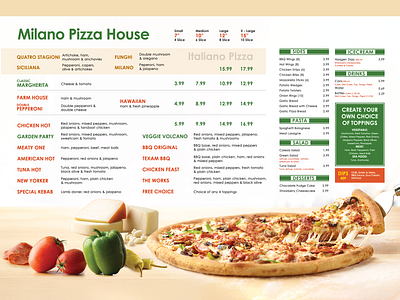 Fun Project: Menu For Restaurant LCD Screen digital branding digital menu fast food menu fastfood fun project funky menu menu design pizza restaurant design restaurant menu sauce