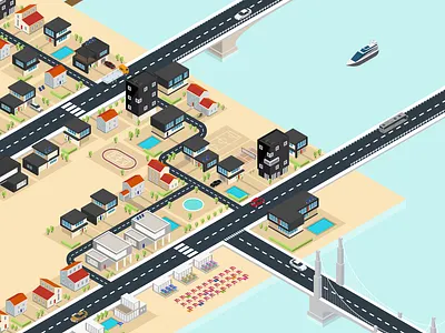 Isometric Islands digital illustration illustration illustrator isometric design isometric illustration