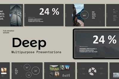 Deep Startup - Powerpoint Template animation blue business chart clean corporate creative dark light marketing minimal minimalist modern popular portfolio powerpoint powerpoint presentation powerpoint template ppt pptx