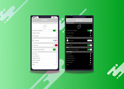 #DailyUI 007 - Settings Page adobe xd design illustration settings ui