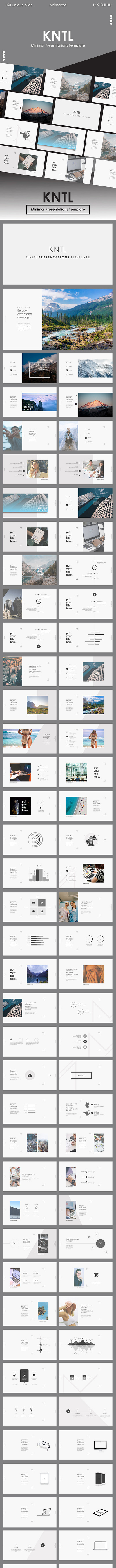 KNTL MNML - Presentation Template animation blue business chart clean corporate creative dark light marketing minimal minimalist mnml modern popular portfolio powerpoint powerpoint presentation powerpoint template