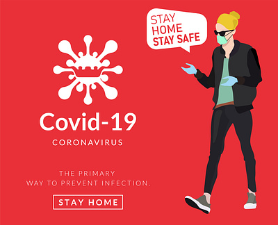 Covid-19 Coronavirus concept vector design. attention background bacteria biology corona coronavirus danger dangerous disease epidemic fever flu health health care human illness illustration infection influenza isolated