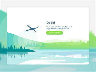 Oops! drone empty state drone empty flat landscape state web