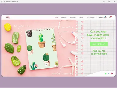 Stationary store web UI adobe photoshop adobexd adobexduikit application ux web webui