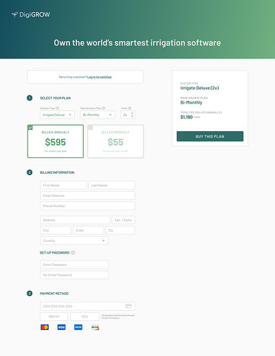 DigiGROW Checkout checkout saas design ui design