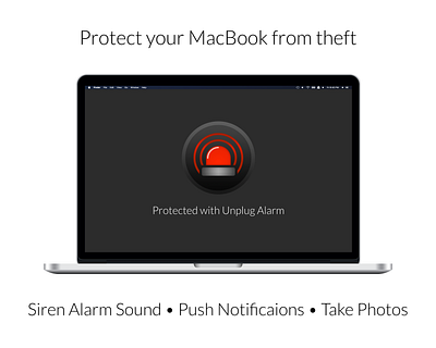 Unplug Alarm MacOS app mac macos screenshot